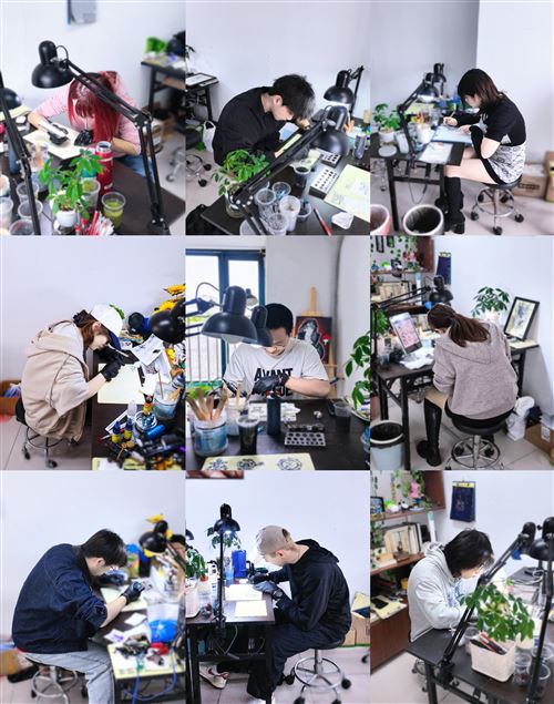 南京纹身叁鱼刺客·纹身学员培训,长期招学员。